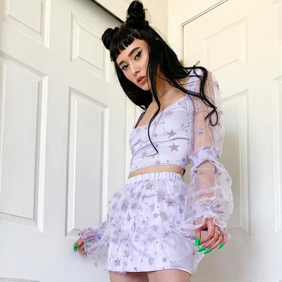 Cosmic Dust Puff Sleeve Top - Picture 7 of 8